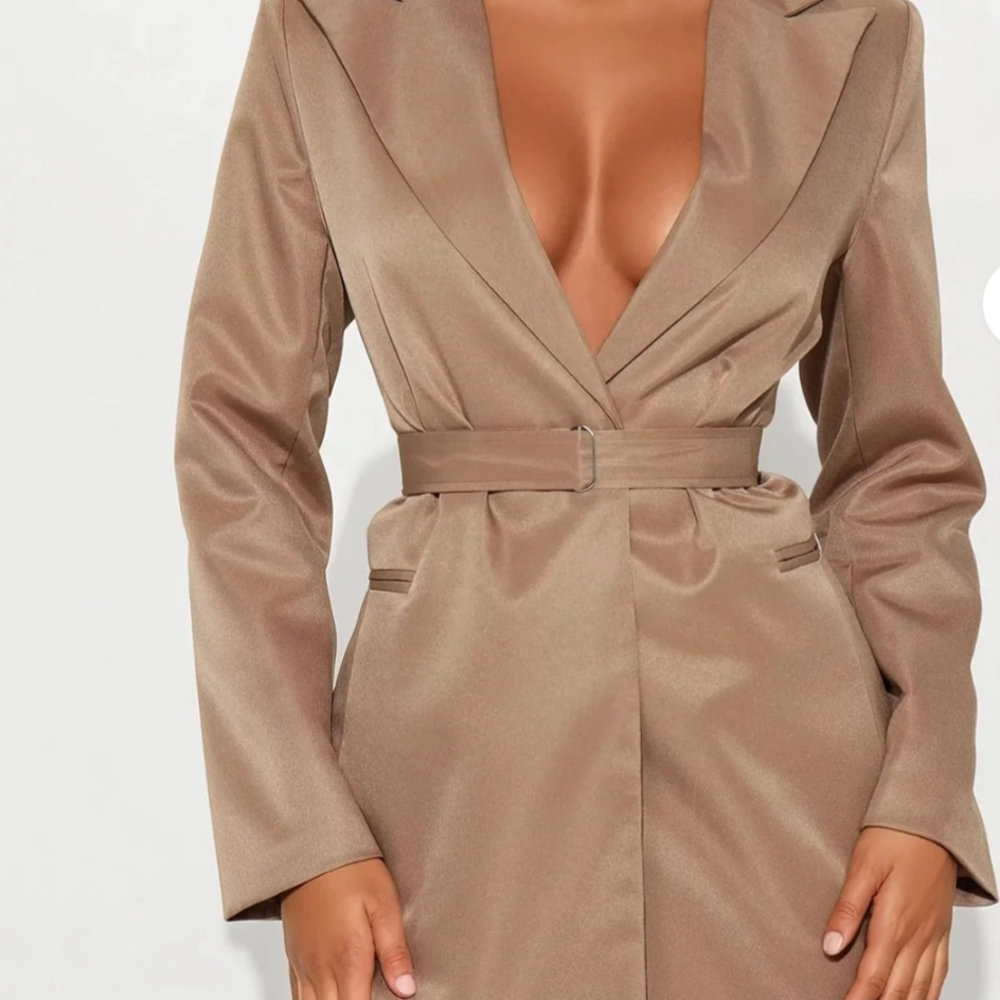 Fashion Nova Tan Blazer